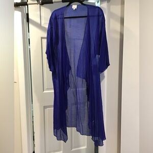 LuLaRoe Shirley Sheer Blue Cardigan
